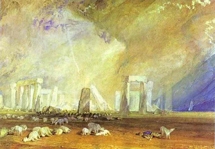 J.M.W. Turner Stonehenge. oil painting picture